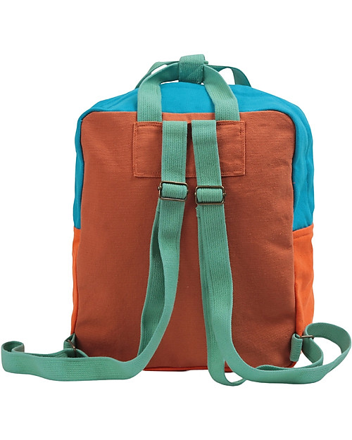 Bobo Choses School Bag - Landscape - 23 x 27 x 10 cm - 100% Organic Cotton Kindergarten Backpacks