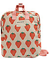 Bobo Choses School Bag - Strawberry All Over - 23 x 27 x 10 cm - 100% Organic Cotton Backpack
