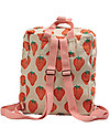 Bobo Choses School Bag - Strawberry All Over - 23 x 27 x 10 cm - 100% Organic Cotton Backpack