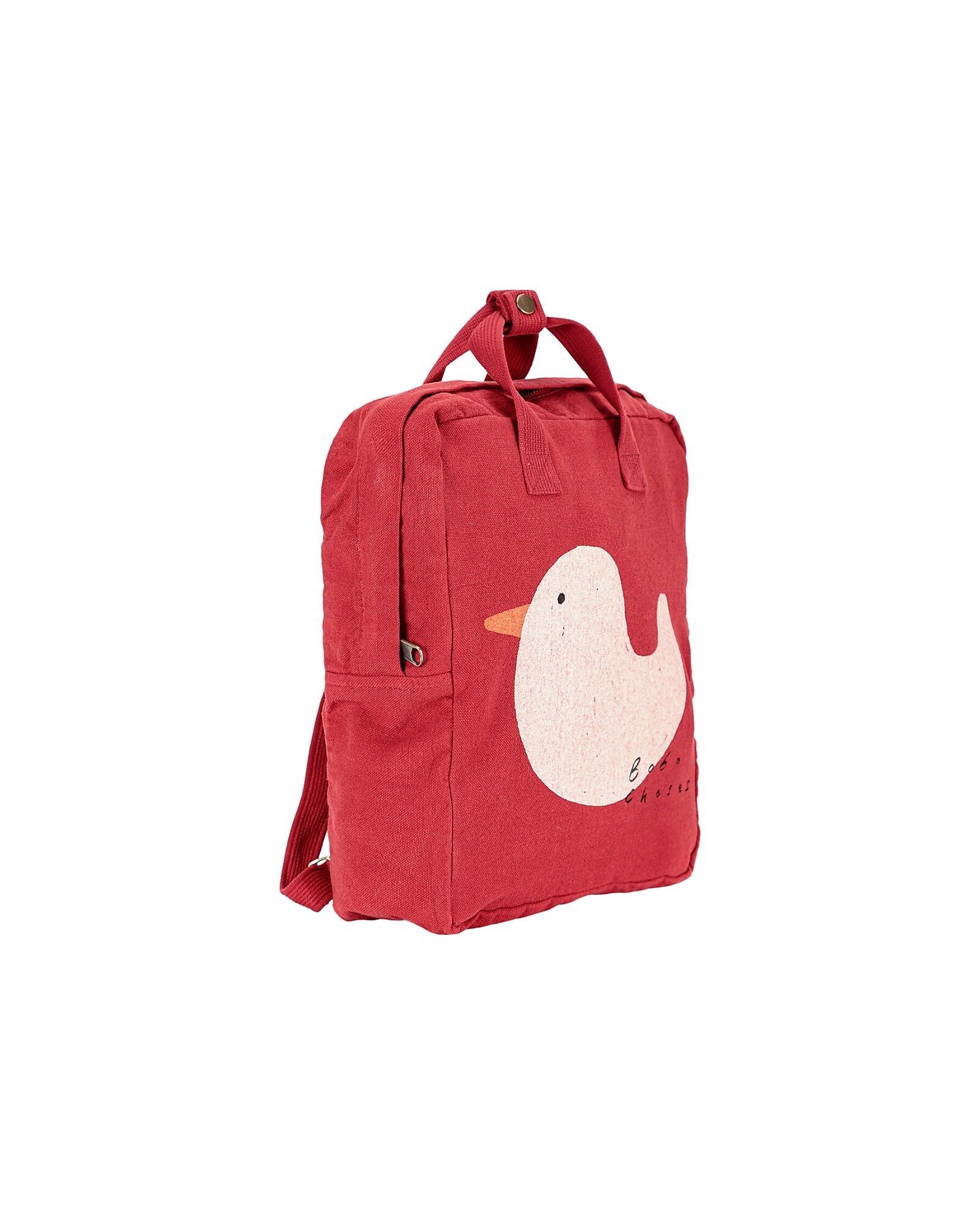 Bobo Choses Schoolbag - Burgundy Rubber Duck - 100% Cotton unisex