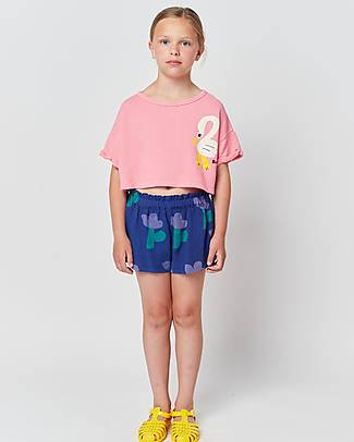 Bobo Choses Sea Flower Shorts - Blue - Elasticated Waist Shorts