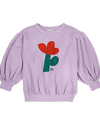 Bobo Choses Sea Flower Sweatshirt - Lavander - 100% Cotton Sweatshirts