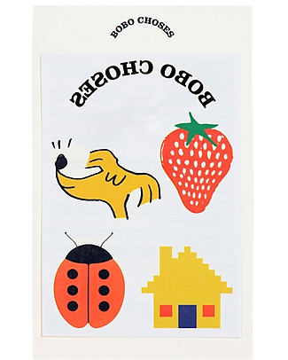 Bobo Choses Set of 4 Temporary Tattoos - I'm A Poet Children's Tattoos