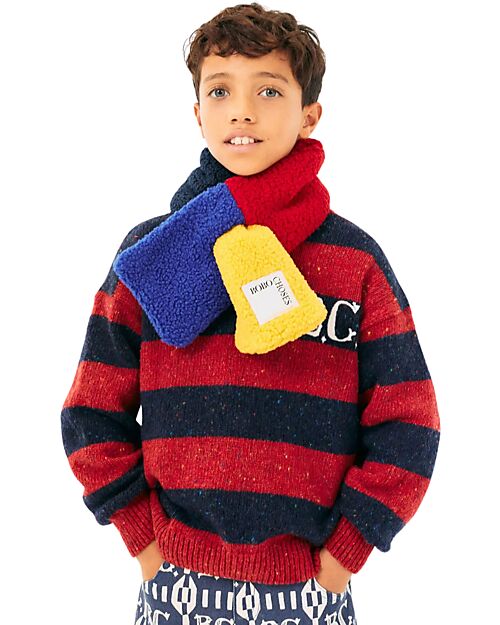 Bobo Choses Sheepskin Neck Warmer - Color Block - Multicolor Scarves