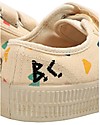 Bobo Choses Shoes with Velcro Closure - B C All Over - Cotton and Natural Rubber Shoes