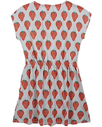Bobo Choses Short Sleeve Dress - Strawberry All Over - 100% Organic Cotton Dresses_