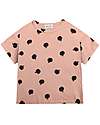 Bobo Choses Short Sleeve T-Shirt - All Over Poma - Pink - 100% Cotton T-shirts