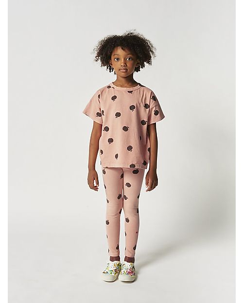 Bobo Choses Short Sleeve T-Shirt - All Over Poma - Pink - 100% Cotton T-shirts