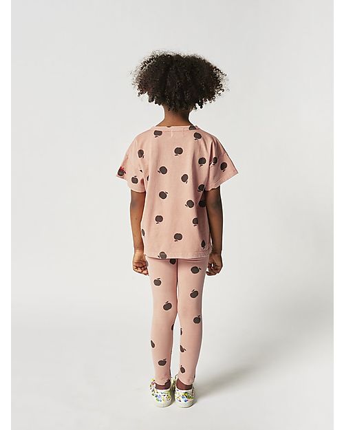 Bobo Choses Short Sleeve T-Shirt - All Over Poma - Pink - 100% Cotton T-shirts