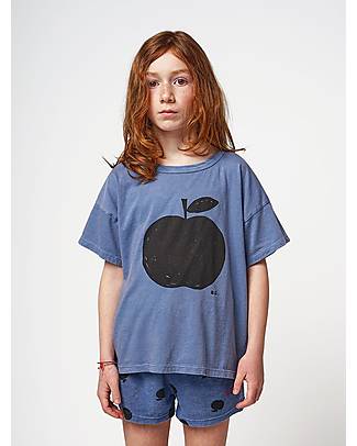 Bobo Choses Short Sleeve T-Shirt - Poma - Blue - 100% Cotton T-shirts
