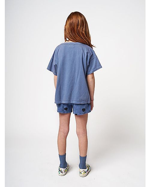 Bobo Choses Short Sleeve T-Shirt - Poma - Blue - 100% Cotton T-shirts