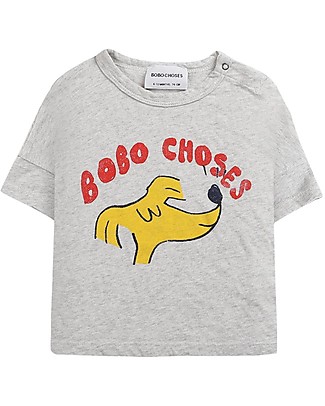 Bobo Choses Short Sleeve T-Shirt - Sniffy Dog - 100% Organic Cotton T-shirts
