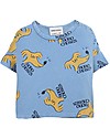 Bobo Choses Short Sleeve T-Shirt - Sniffy Dog All Over - 100% Organic Cotton T-shirts