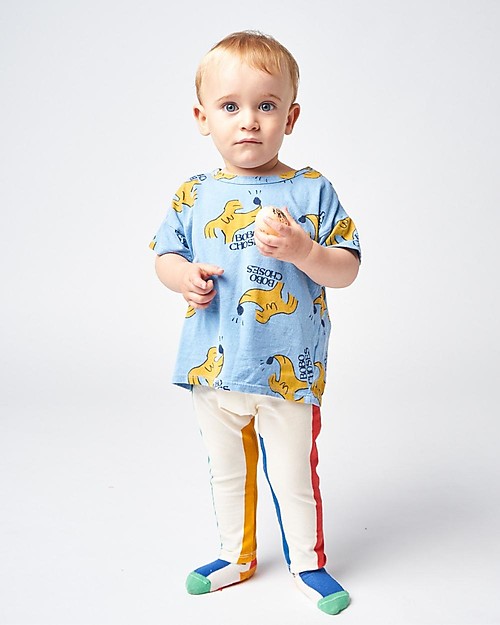 Bobo Choses Short Sleeve T-Shirt - Sniffy Dog All Over - 100% Organic Cotton T-shirts
