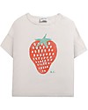 Bobo Choses Short Sleeve T-Shirt - Strawberry - 100% Organic Cotton T-shirts