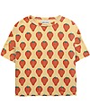 Bobo Choses Short Sleeve T-Shirt - Strawberry All Over - 100% Organic Cotton T-shirts