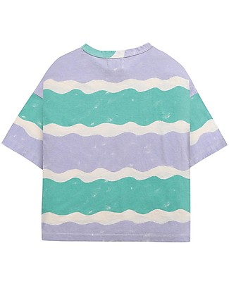 Bobo Choses Short Sleeve T-Shirt - Waves All Over - 100% Organic Cotton T-shirts