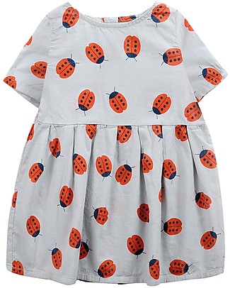 Bobo Choses Short Sleeves Dress - Ladybug All Over - 100% Organic Cotton Dresses_