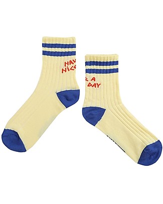 Bobo Choses Short Socks - Have a Nice Day - Cream Socks