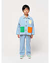 Bobo Choses Striped Color Block Denim Jacket - Blue - 100% Cotton Jackets