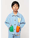 Bobo Choses Striped Color Block Denim Jacket - Blue - 100% Cotton Jackets