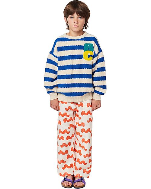 Bobo Choses Striped Jumper - Blue - 100% Cotton Jumpers