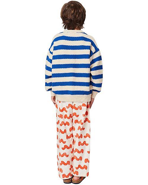 Bobo Choses Striped Jumper - Blue - 100% Cotton Jumpers