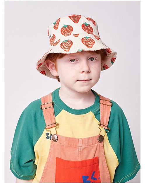 Bobo Choses Summer Hat - Strawberry All Over - 100% Organic Cotton Sunhats