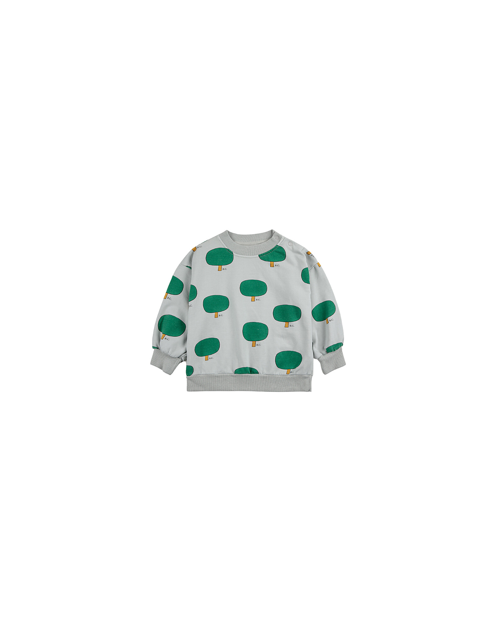 Bobo Choses Sweatshirt - Baby Green Tree all Over - Organic Cotton