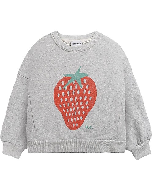 Bobo Choses Sweatshirt -  Strawberry - 100% BCI Cotton Sweatshirts