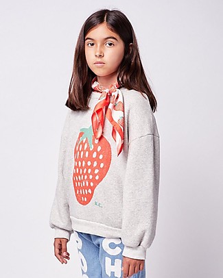 Bobo Choses Sweatshirt - Strawberry - 100% BCI Cotton Sweatshirts