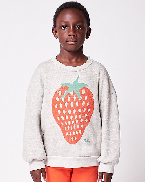 Bobo Choses Sweatshirt -  Strawberry - 100% BCI Cotton Sweatshirts