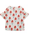 Bobo Choses T-Shirt with Ruffle Sleeves - Petunia All Over - 100% Organic Cotton T-shirts