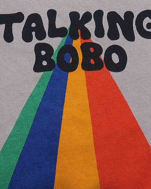 Bobo Choses Talking Bobo Rainbow sweatshirt - Porpoise - 100% Organic cotton Sweatshirts