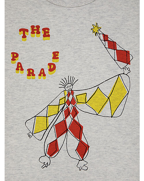 Bobo Choses The Parade Master Long Sleeve T-shirt - Light Heather Grey - Organic Cotton Long Sleeves Tops