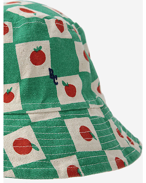 Bobo Choses Kids Green & Off-White Strawberry Cap Bobo Choses
