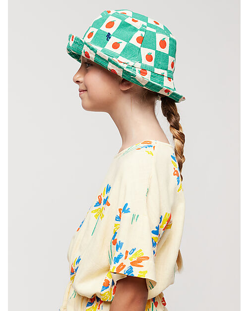 Bobo Choses Tomato All Over Hat - Offwhite - 100% Cotton Sunhats