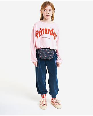 Bobo Choses Velvet Jogging Pants - B Patch - Midnight Blue Trousers