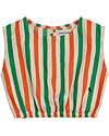 Bobo Choses Vertical Stripes Woven Top - Multicolor - 100% Cotton Tank Tops
