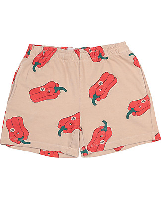 Bobo Choses Vote for Pepper Fleece Bermuda - Brush - 100% organic cotton Shorts