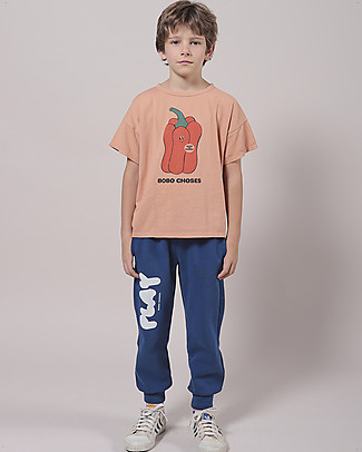 Bobo Choses Vote for Pepper T-shirt - Dusty pink - 100% organic cotton T-Shirts And Vests