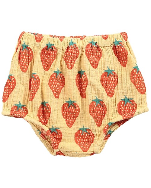 Bobo Choses Woven Bloomer - Strawberry All Over - 100% Organic Cotton Shorts