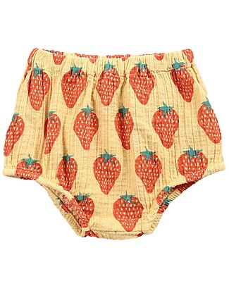 Bobo Choses Woven Bloomer - Strawberry All Over - 100% Organic Cotton Shorts