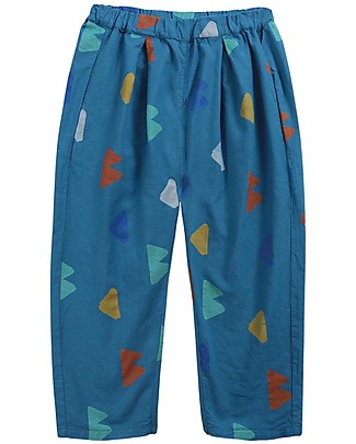 Bobo Choses Woven Pants - B C All Over - 100% Organic Cotton Trousers