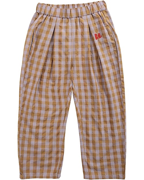 Bobo Choses Woven Pants - Vichy - 100% Organic Cotton Trousers