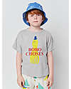 Bobo Choses Yellow Squid T-shirt - Light Heather Grey - 100% BCI Cotton T-shirts