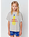 Bobo Choses Yellow Squid T-shirt - Light Heather Grey - 100% BCI Cotton T-shirts