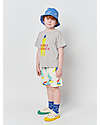 Bobo Choses Yellow Squid T-shirt - Light Heather Grey - 100% BCI Cotton T-shirts