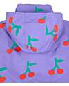 Bobo Choses Zipped Anorak with Frontal Bottons - Cherry - Lavender - 100% Recycled Material Down Jacket