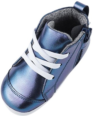 Bobux I Walk Alley-Oop Shoe - Navy - Metallic Shoes